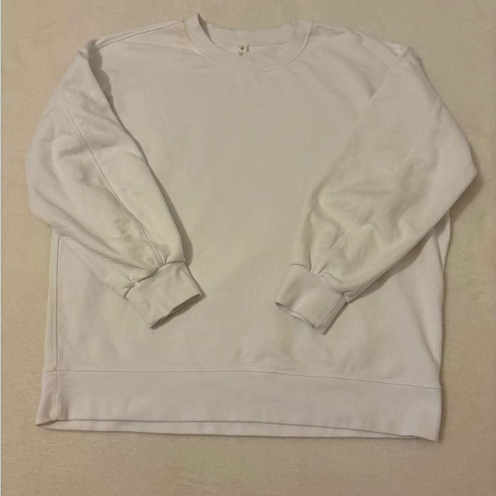 Lululemon Athletica Oversize White Sweatshirt - Picture 9 of 12